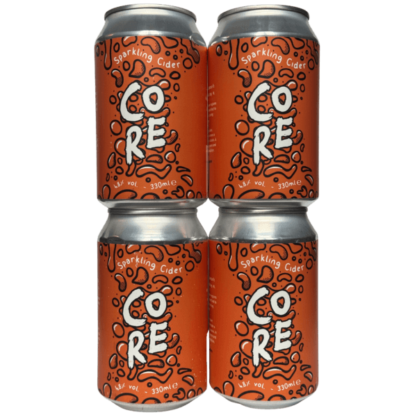 Core Sparkling Medium Craft Cider (x4 can pack)